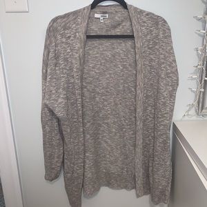 Gray Long Sleeve Cardigan